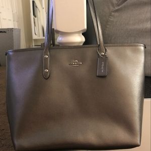 Coach Silver Handbag